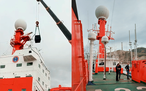 Hespérides Project: installation of the convergent system NEBULA TETRA + LTE in the ship