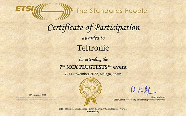 Fruitful participation at the 7th MCX Plugtests