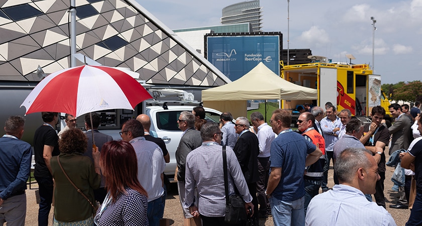 Those attending the conference were able to see the vehicles in the Aragon network and the benefits they provide.