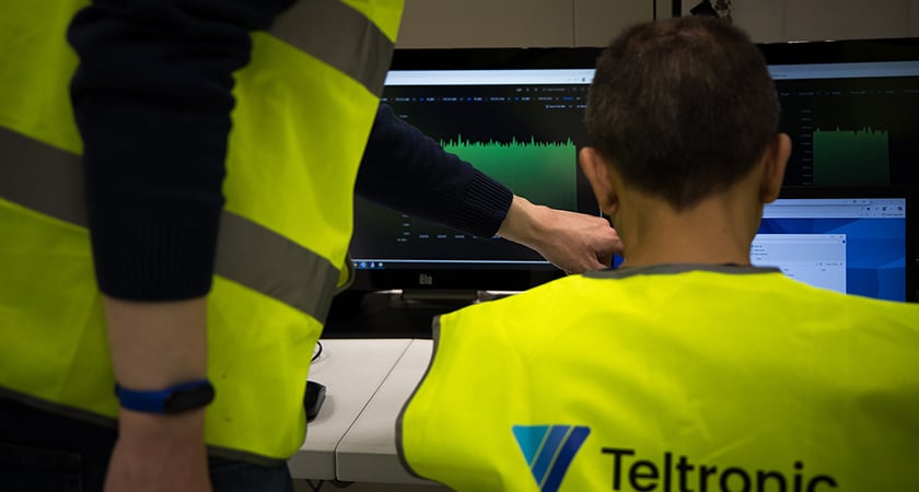 El centro de control se ubicó en las cocheras de Lebario