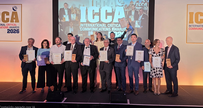 The ceremony took place as part of Critical Communications World in London.