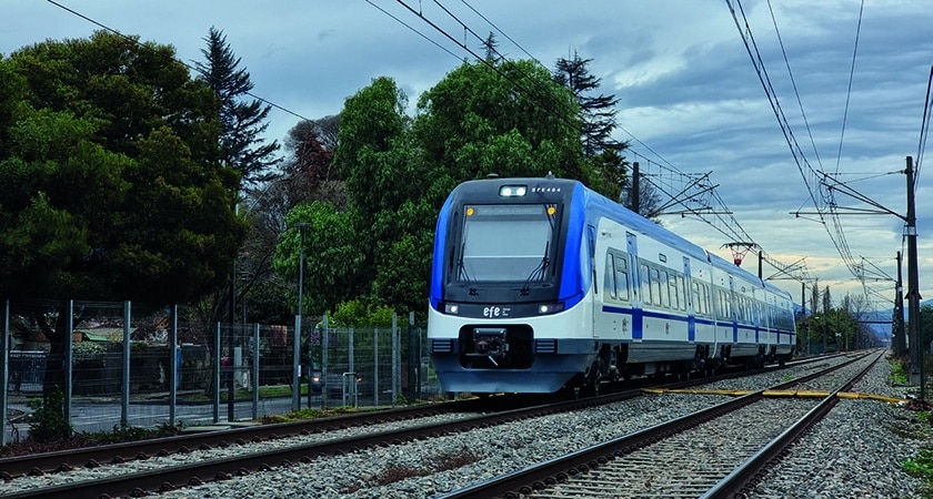The system will support the Level 2 ETCS railway signalling system. Photo: EFE Chile